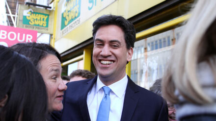 Ed Miliband on walkabout